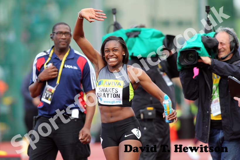 Perri Shakes-Drayton, 400 metres hurdles, 2012 Samsung Diamond League, Crystal Palace, London.